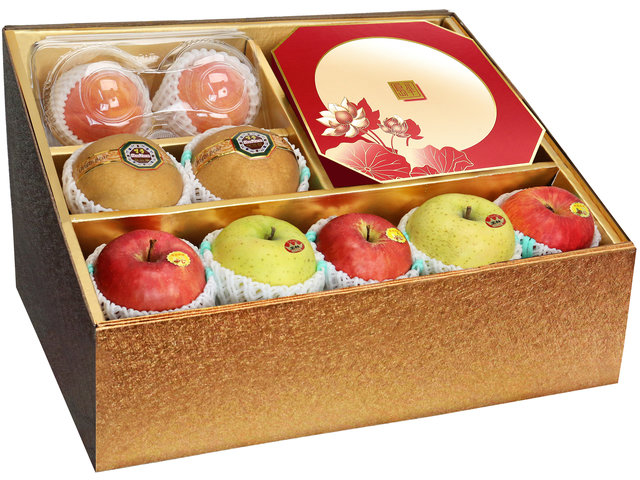 Fruit Basket - Mid Autumn Panorama Peninsula Moon Cake Fruits Gift Box M14 - 0DB0609A3 Photo