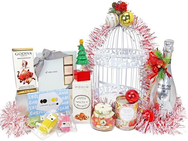 Wine n Food Hamper - Christmas Permium Joyous Food Gift Hamper  X6 - XH1102A1 Photo