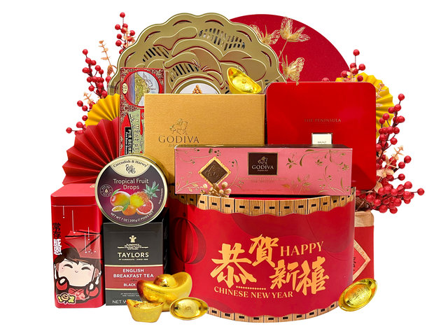 新年果篮Hamper - 农历新年中国礼物篮 1223B5 - CHC1223B5 Photo