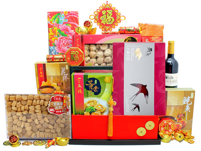 新年果篮Hamper - 农历新年拜年礼物篮 R93 - L36511229 Photo